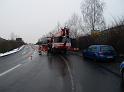 LKW Anhaenger umgekippt Koeln Niehl Geestemuenderstr Industriestr P20